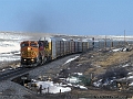 BNSF 518 H II at MP 796 E Willard, NM in March 2005